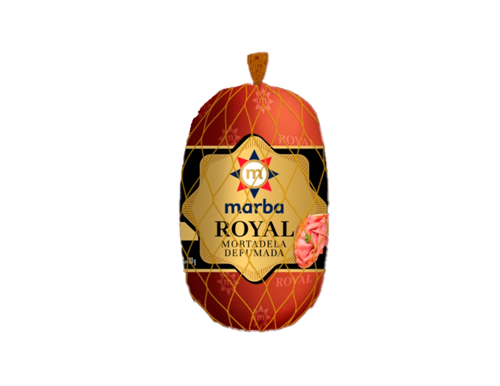 MORTADELA DEFUMADA ROYAL MARBA 4 KG (CX 2 PÇ)